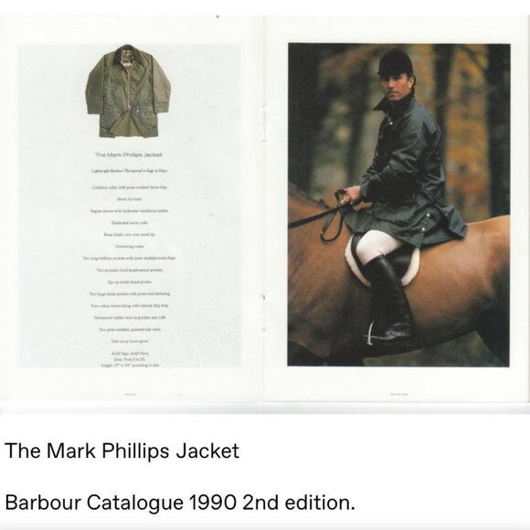 Classic Men's Barbour "Mark Phillips" Wax Jacket - Sage - Size Large - Picture 2 of 11